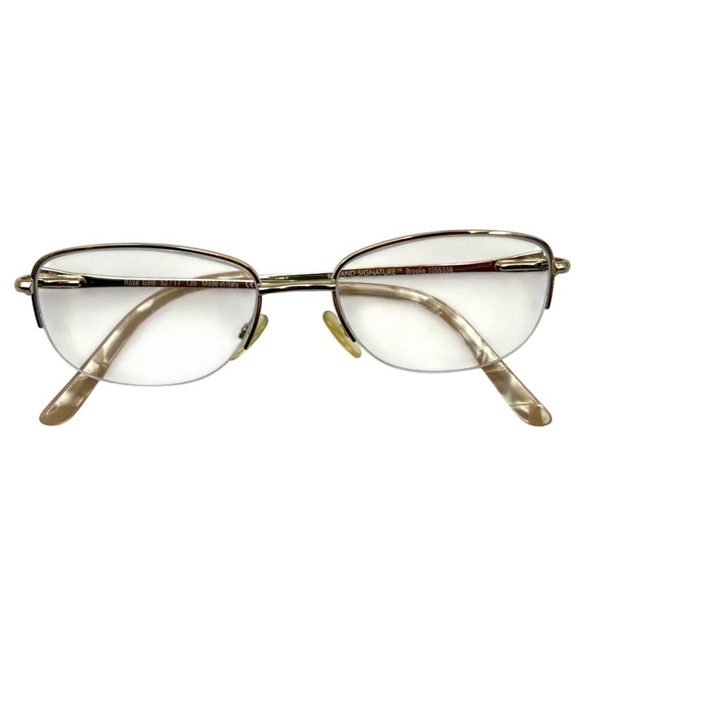 Kirkland Signature Brooke 1055336 Eyeglasses Rose Gold 52-17-135 Made in Italy